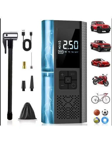 Портативный насос для шин suitu | Компрессор для мотоцикла и велосипеда, USB, аккумуляторный